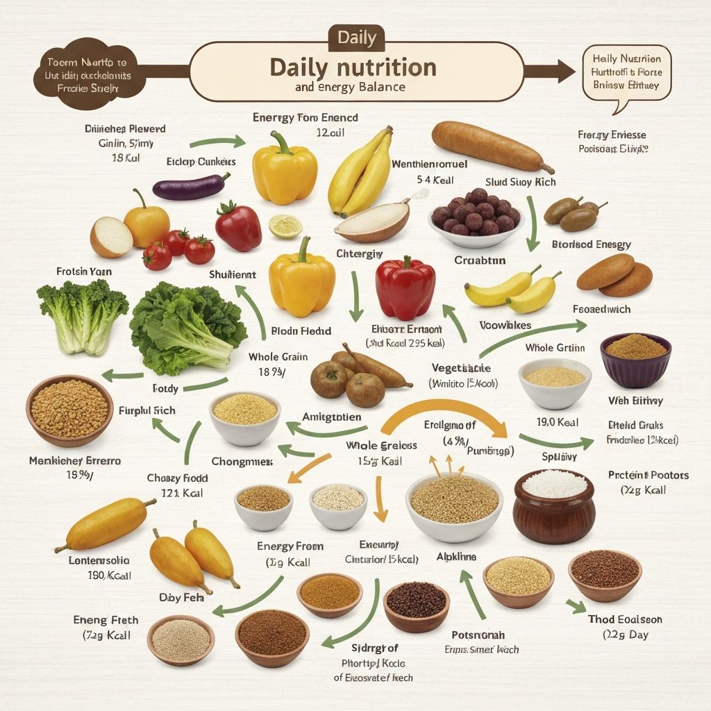 Daily energy and nutrition balance