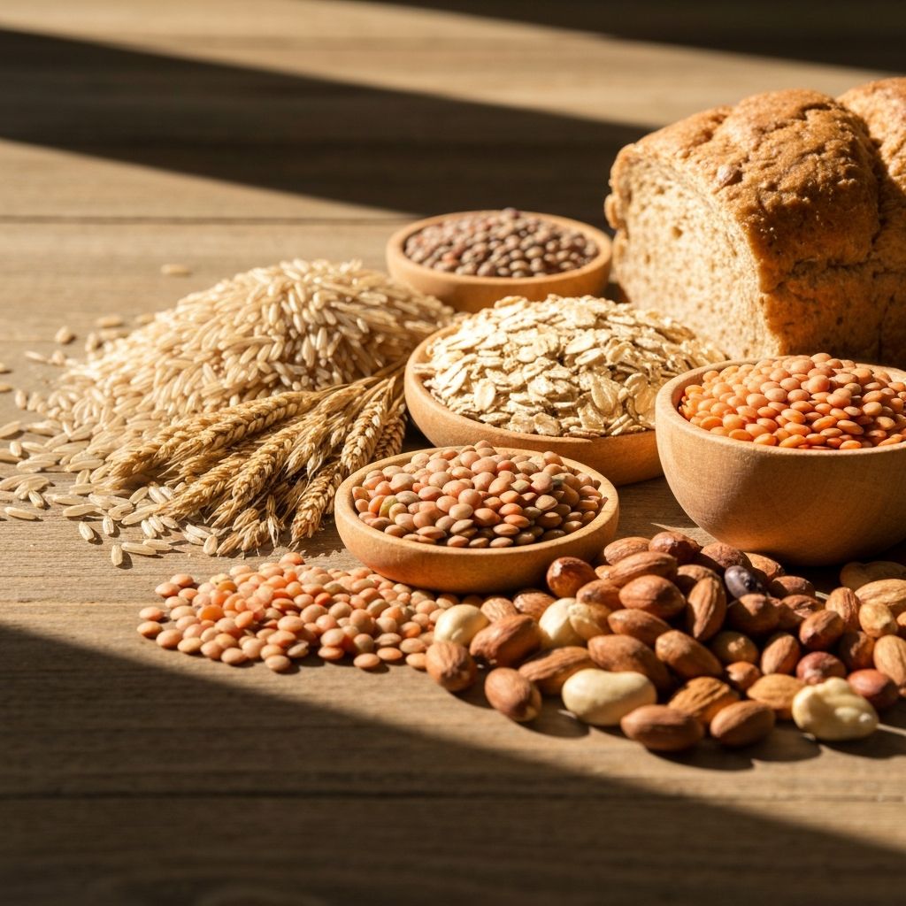 Whole grains and legumes