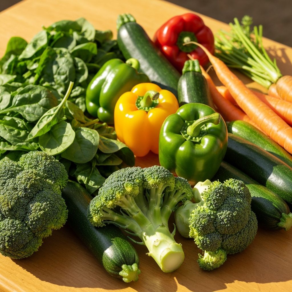 Fresh colorful vegetables